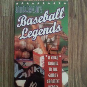 VHS Movie Baseball Legends1996 Runs 60 Min.Babe Ruth Joe DiMaggio Mickey Mantle